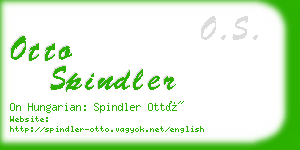 otto spindler business card